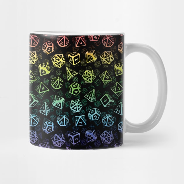 D20 Dice Set Pattern (Rainbow) by MaratusFunk